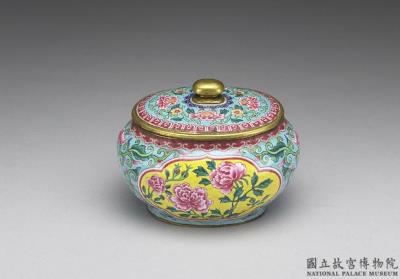 图片[2]-Copper-body water container with painted enamel decor, Qing dynasty, Yongzheng reign (1722-1735)-China Archive